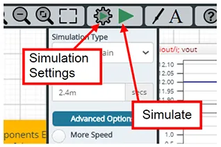 Simulation Settings（模擬設置）與執行