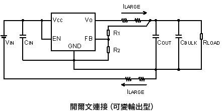 可變輸出型的開爾文連接