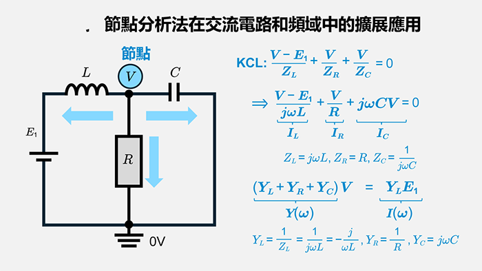 節點分析法在交流電路和頻域中的擴展應用