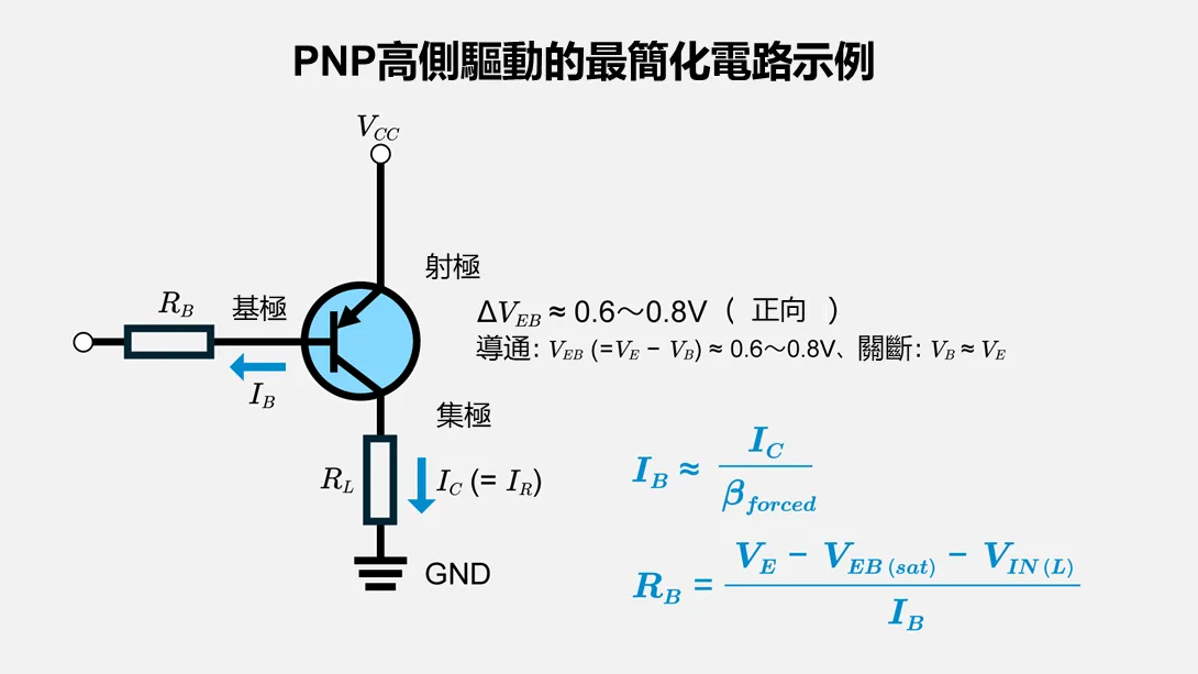 PNP高側驅動的最簡電路